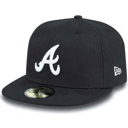 New Era 59fiftys cap atlanta braves black-white