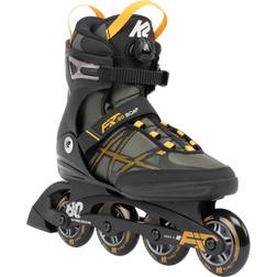 K2 F.I.T. Boa Gray Mens Inline Skates, Gray/Mustard