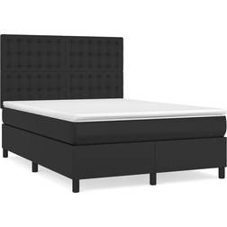 vidaXL Faux Leather Boxspringbett 140x200cm