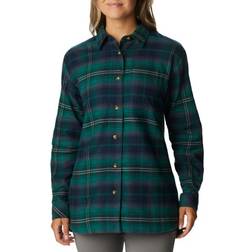 Columbia Women's Holly Hideaway Flannel Shirt - Spruce Multi Tartan