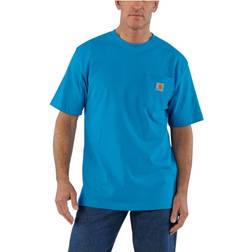 Carhartt Loose-Fit Heavyweight Short-Sleeve Pocket T-Shirt for Men Atomic Blue