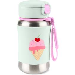 Skip Hop Spark Style Stainless Steel Straw Bottle 350ml Ice Cream