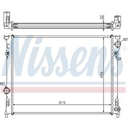 Nissens 61014a wasserkühler motorkühler