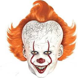 Party City Pennywise Mask Halloween Costume Accessory for Adults, One