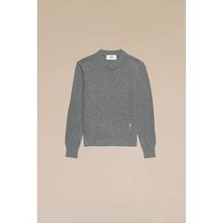 Ami Paris de Caur crew neck sweater heather_grey