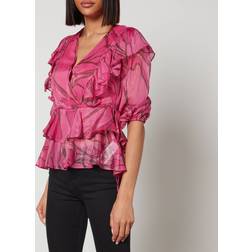 Ted Baker Jasmyna Ruffle-Trimmed Organza Top