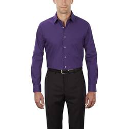 Van Heusen Men's Regular Fit Poplin Dress Shirt - Purple Velvet