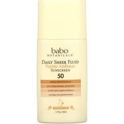 Babo Botanicals Daily Sheer Tinted Mineral Sunscreen Fluid SPF50 50ml