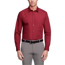 Van Heusen Men's Regular Fit Poplin Dress Shirt - Magenta