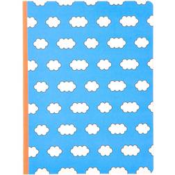 Rico Design x Redfries Notizbuch Wolken 14,5x19cm 128 Seiten blau