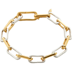 Monica Vinader Alta Capture Mixed Charm Bracelet - Gold/Silver