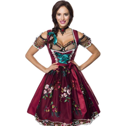 Dirndline Women's Luxury Dirndl with Floral Apron