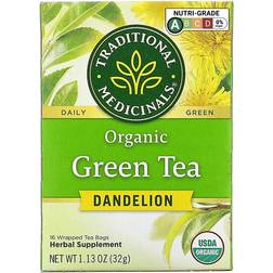 Traditional Medicinals Organic Green Tea Dandelion 1.1oz 16