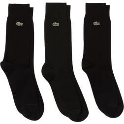 Lacoste Piqué Socks 3-pack - Black