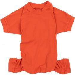 Leveret Dog Pajamas 100% Cotton Solid Orange