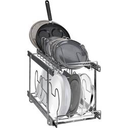 VEVOR pan and pot rack organizer 2-tier expandable lid holder under cabinet 12"w