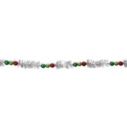 Melrose 5.5Ft Beaded Tinsel Garland, 6ct. MichaelsÂ Multicolor 5.5