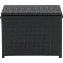 CorLiving Parksville Black Wicker Rattan Insulated Cooler Table