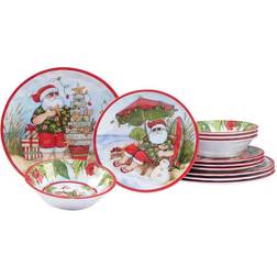 Certified International Santa's Wish 12-Pcs Dinner Set