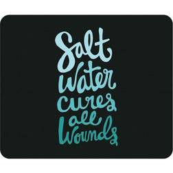 OTM Essentials Prints Black Mouse Pad Salt Water Cures Aqua OPMPV1BMART0243