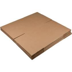 Global Industrial in USA Corrugated Shipping 20" Long, 20" Wide, High Wall, Kraft Storage Box