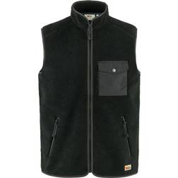 Fjällräven Vardag Pile Fleece Vest Men Black-Dark Grey-550-030