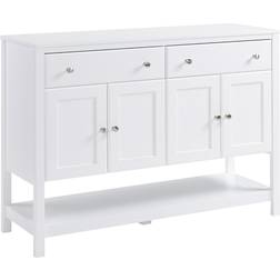 Homcom White MDF Modern Buffet Sideboard