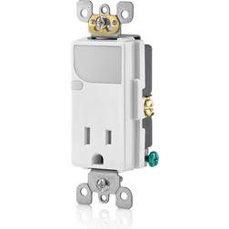 Leviton 15A 125VAC White Combination Decora Receptacle/Outlet