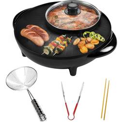 Ovente Electric Hot Grill Combo 2-in-1