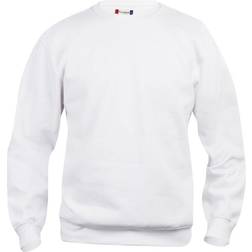 Clique Basic Round Neck Sweatshirt Unisex - White