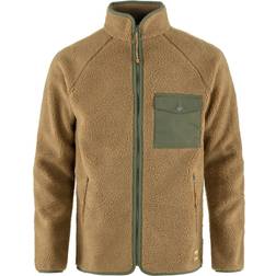 Fjällräven Vardag Pile Fleece Top - Buckwheat Brown/Laurel Green