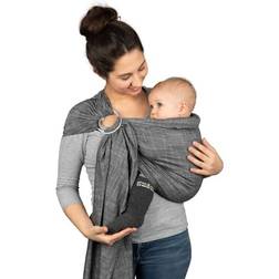 Hoppediz Babytragetuch gewebter Ring-Sling schwarz