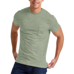Hanes Men's Originals Tri-Blend Pocket T-shirt - Equilibrium Green Heather