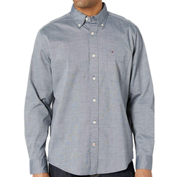 Tommy Hilfiger Classic Fit Essential Stretch Shirt - Navy Hilfiger