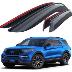 Goodyear Tape-On Window Deflectors Shatterproof for Ford Explorer 20-23