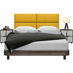 Jaxx Panelist Modern Padded Microvelvet Headboard