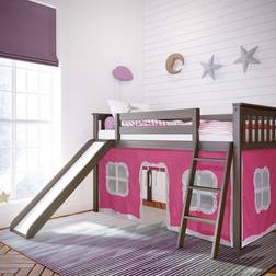 Max & Lily Twin Loft Bed Wooden Low loft Bunk beds