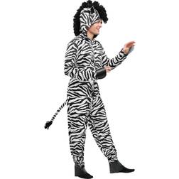 Fun Costumes Wild Zebra Adult Costume Black/White