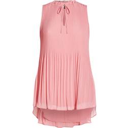 City Chic Adore Pleat Top - Rose Pink
