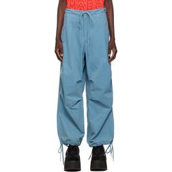 Marc Jacobs Baggy Drawstring Cargo Trousers - Blue