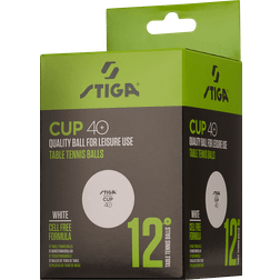 STIGA Sports Ball Cup 40+ White 12-Pack