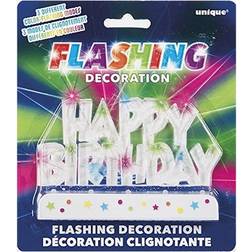 Unique Party Topper Happy Birthday Flashing Cake Decoration