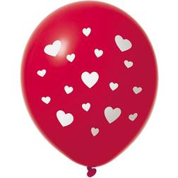 BALLONG 12 RED HEARTS 6-P