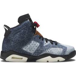 Nike Air Jordan 6 Retro GS - Washed Denim/Sail/Varsity Red/Black