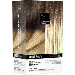 IGK Color Bright One Step Bleach & Color Kit for Pieces CHAMPAGNE