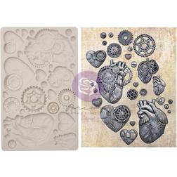 Prima Finnabair Steampunk Hearts Chocolate Mold 9 "