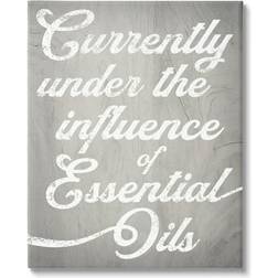 Stupell Industries Witty Essential Oils Humor Vintage Style Text Graphic Art Gallery Wrapped Wall Decor