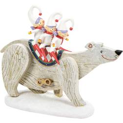 Department 56 Enesco Collectibles Multi Polar Bear Ride Figurine