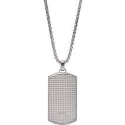 Emporio Armani Dog Tag Necklace - Silver