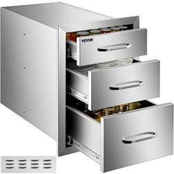 VEVOR Flush Mount Triple Access BBQ Drawers